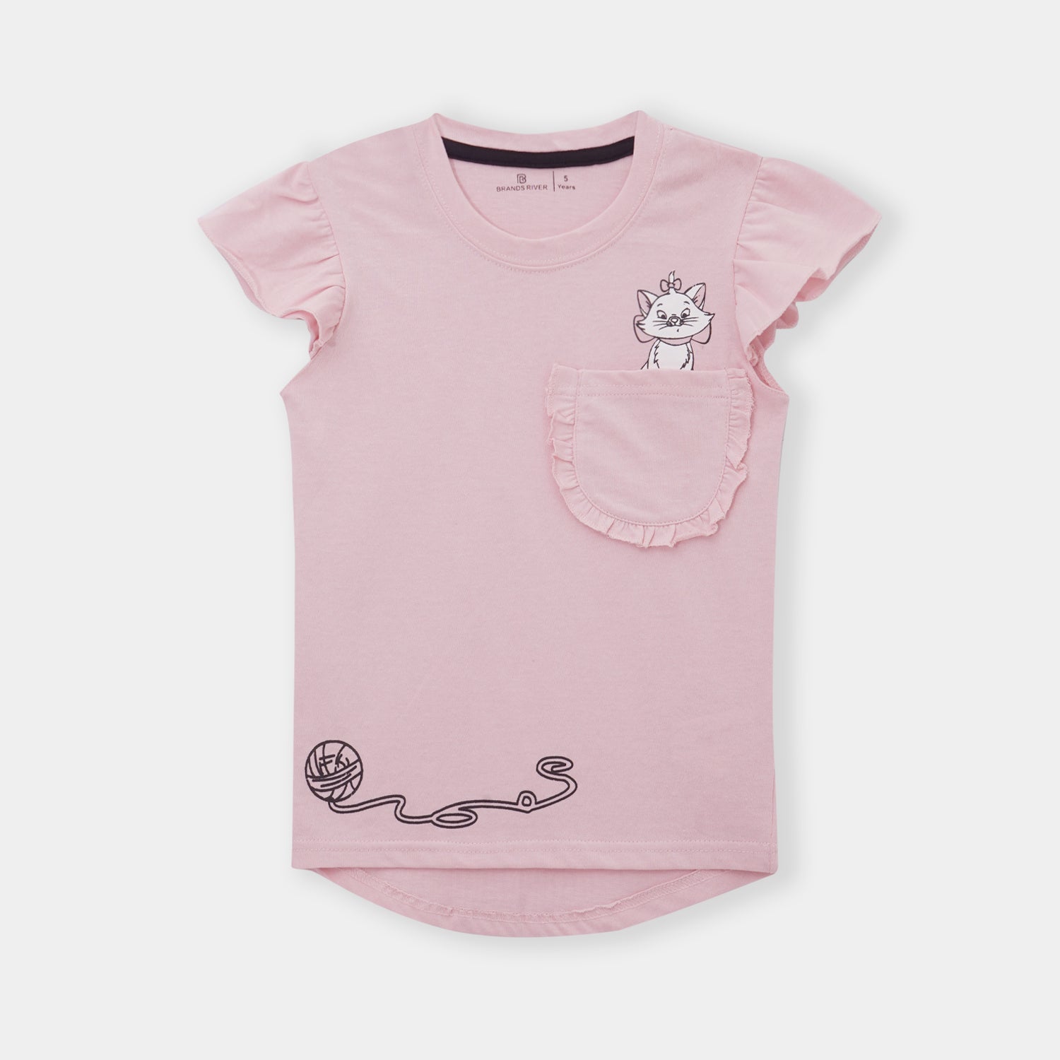Premium quality PInk 'Marie' printed girls shirt