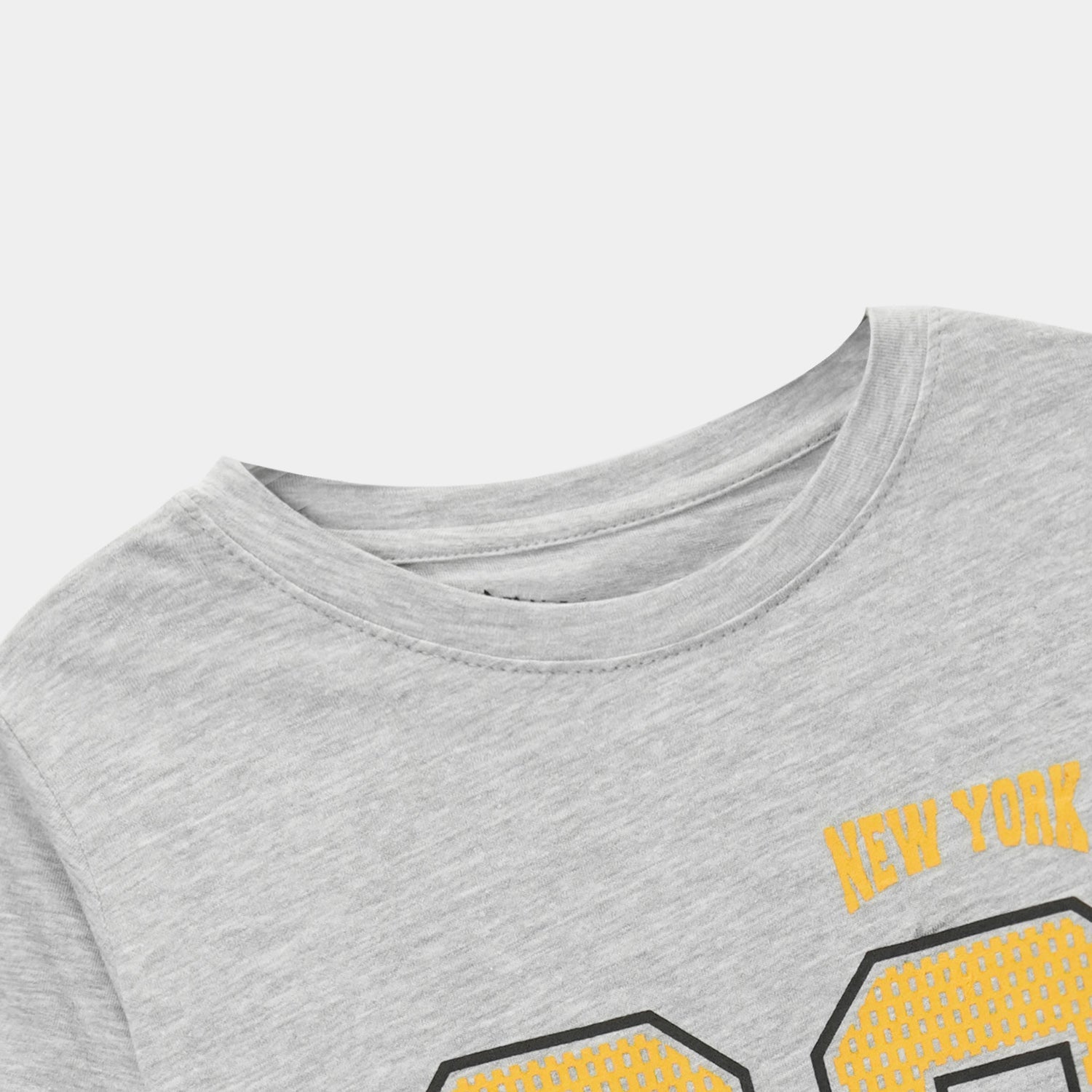 Grey "89" Baseball T-Shirt For Boys