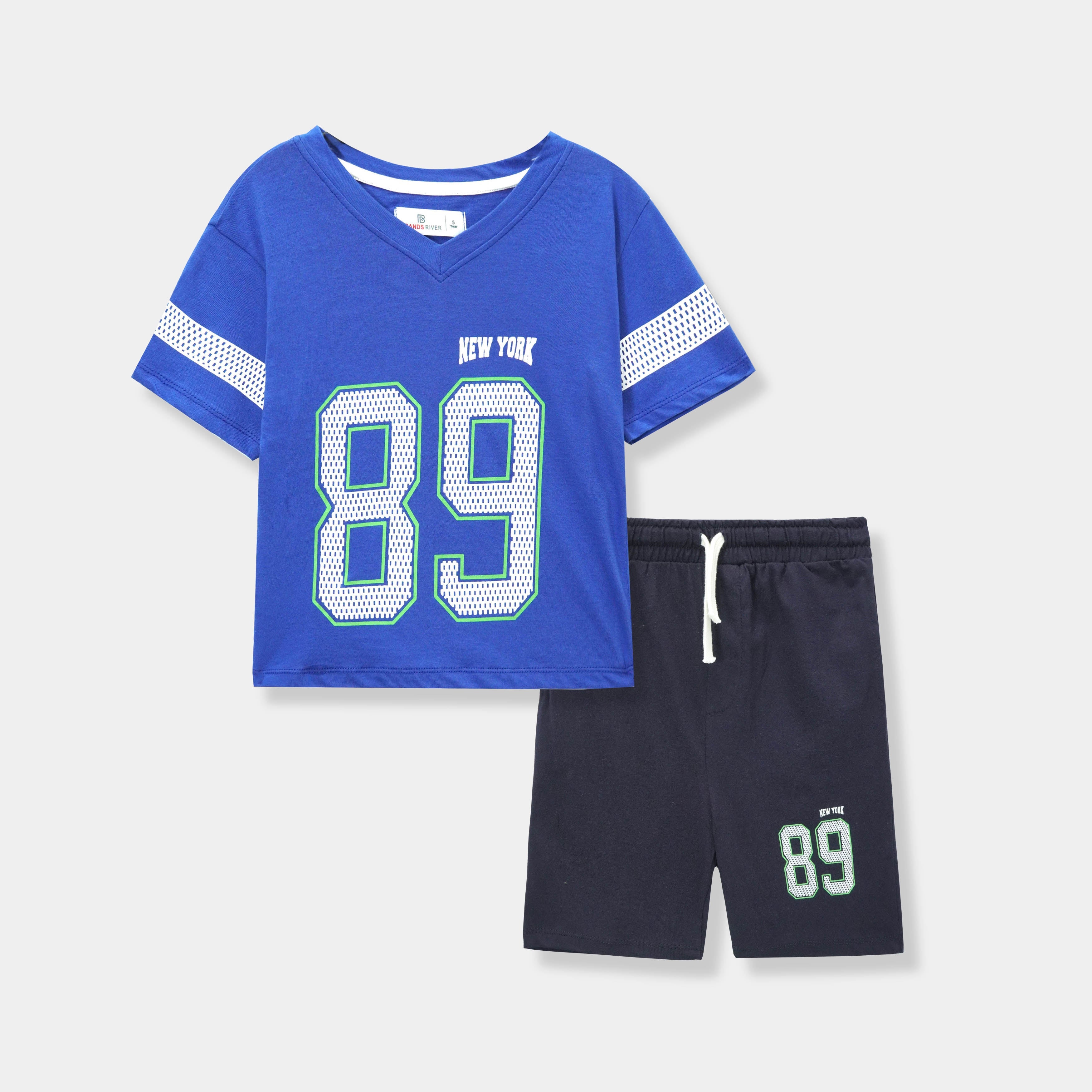 Premium Quality "Baseball" Printed Summer Suit for Boys