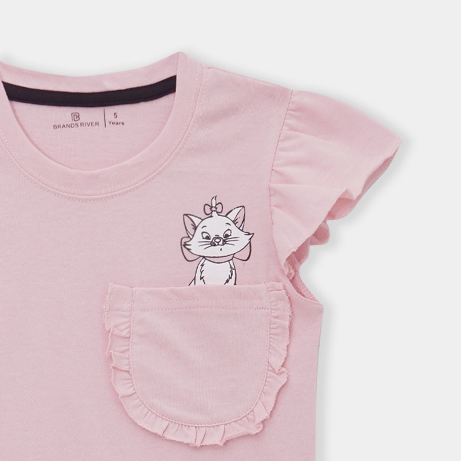 Premium quality PInk 'Marie' printed girls shirt