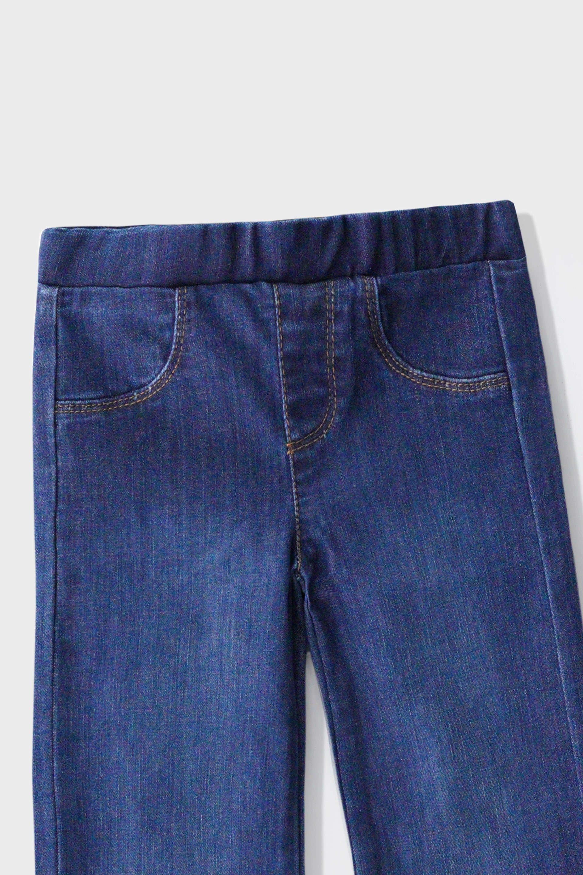 Girls Blue Straight Denim Pants