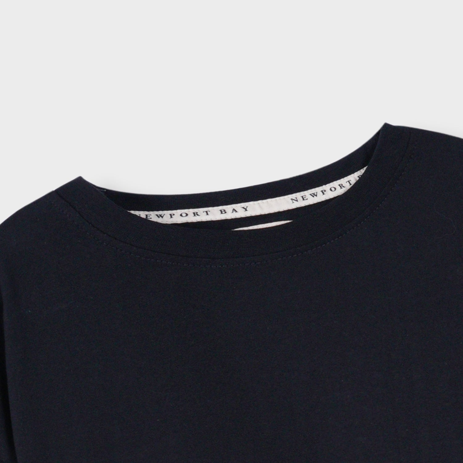 Men Premium Quality Cotton "Striped Sleeve" Black T-shirt