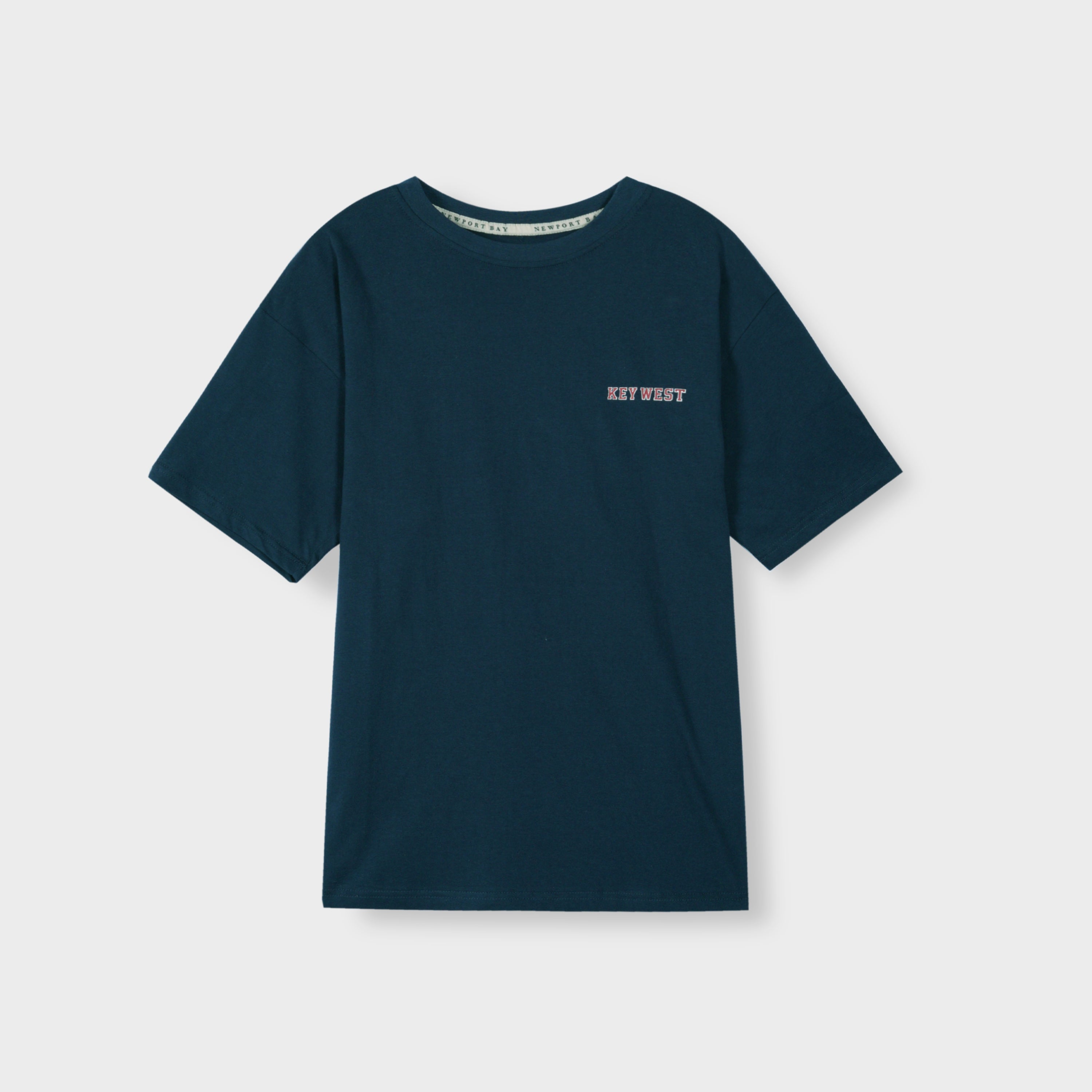 Men Premium Quality Cotton "KEY WEST" Navy T-shirt
