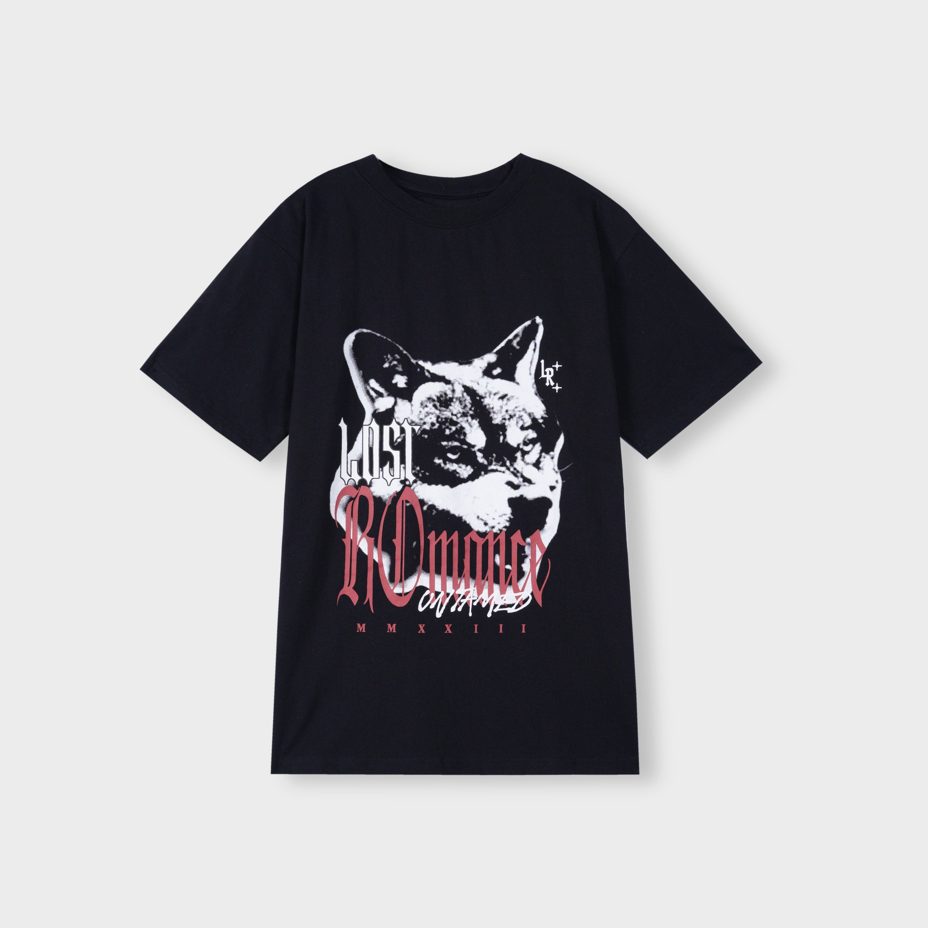 Men Premium Quality Cotton "HOUND" Graphic Printed Black T-shirt