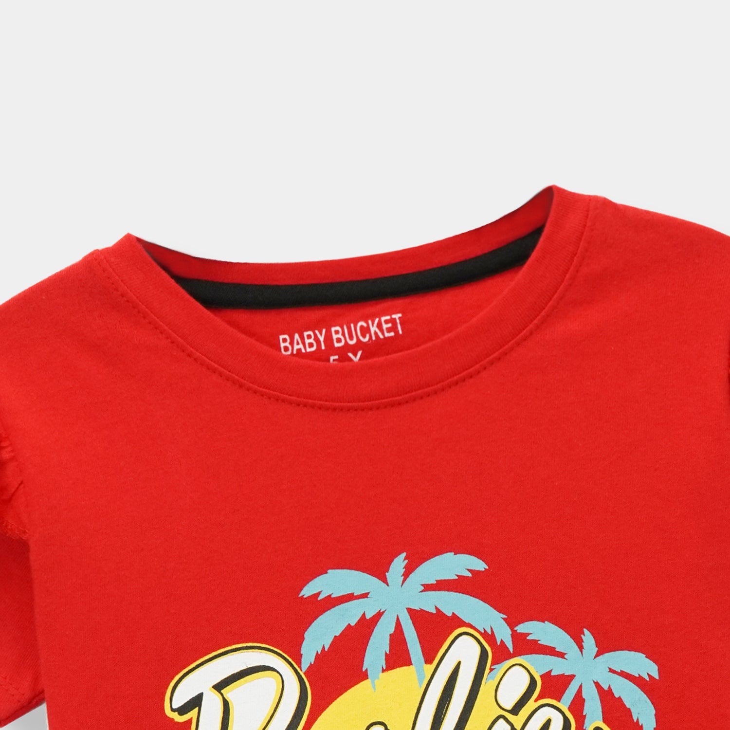 Girls "Barbie" Graphic Printed Red T-Shirt